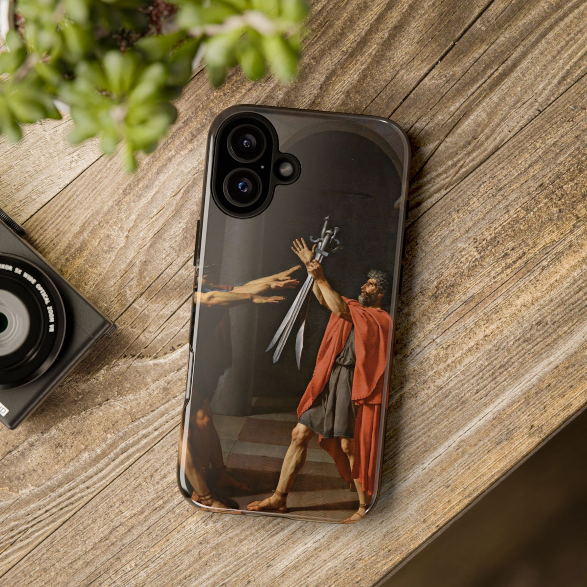 Oath of the Horatii by Jacques-Louis David - iPhone Tough Case
