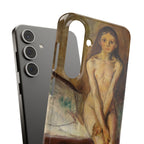 Puberty by Edvard Munch - Samsung Slim Case