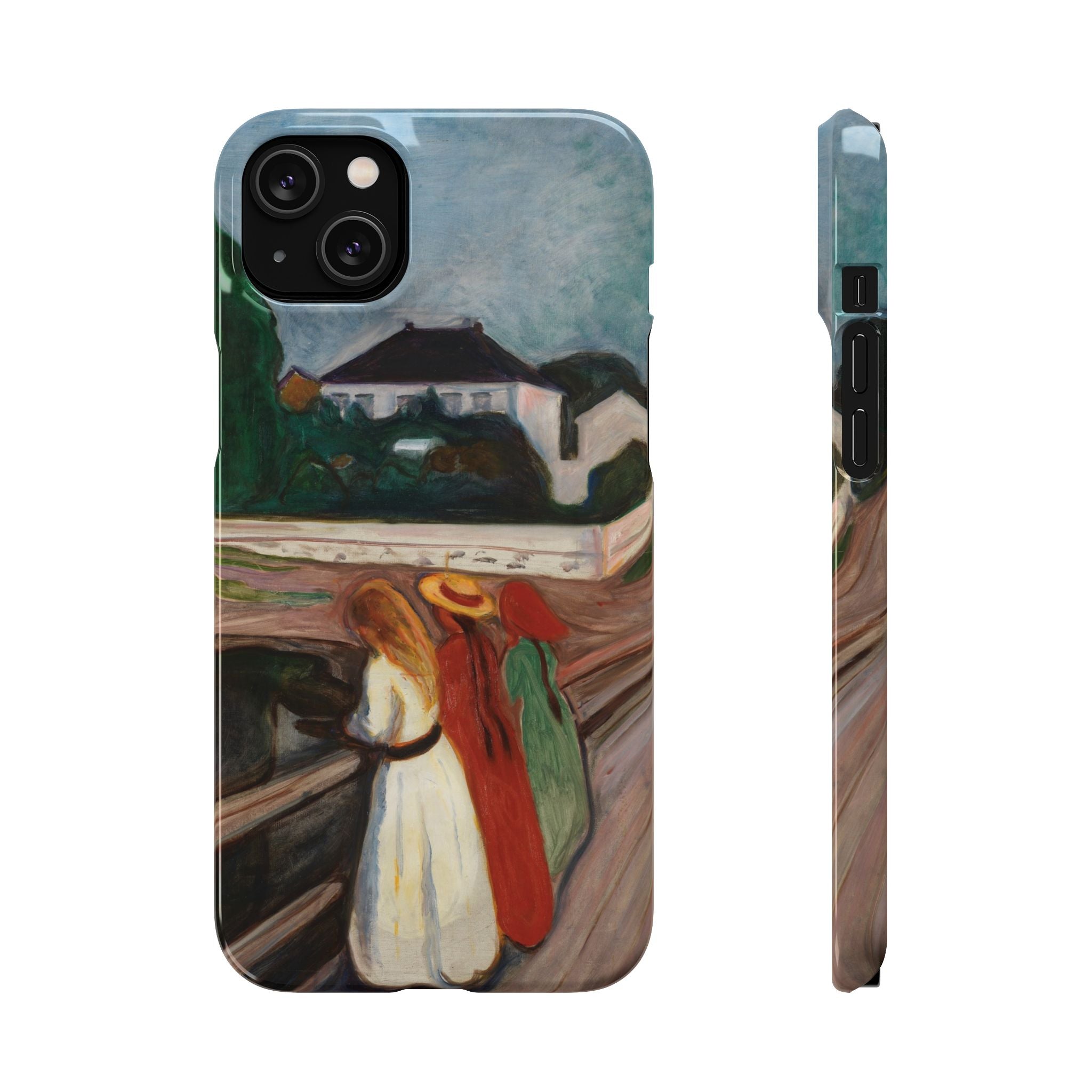The Girls on the Bridge by Edvard Munch - iPhone Slim Case