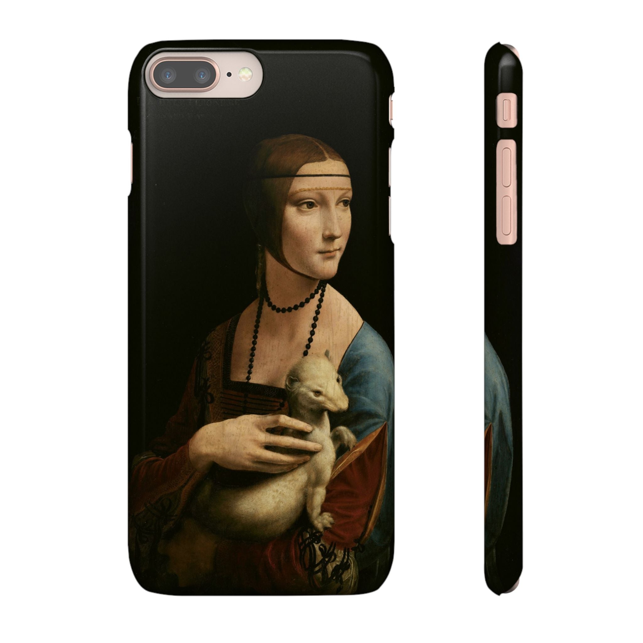 Lady with an Ermine by Leonardo da Vinci - iPhone Slim Case