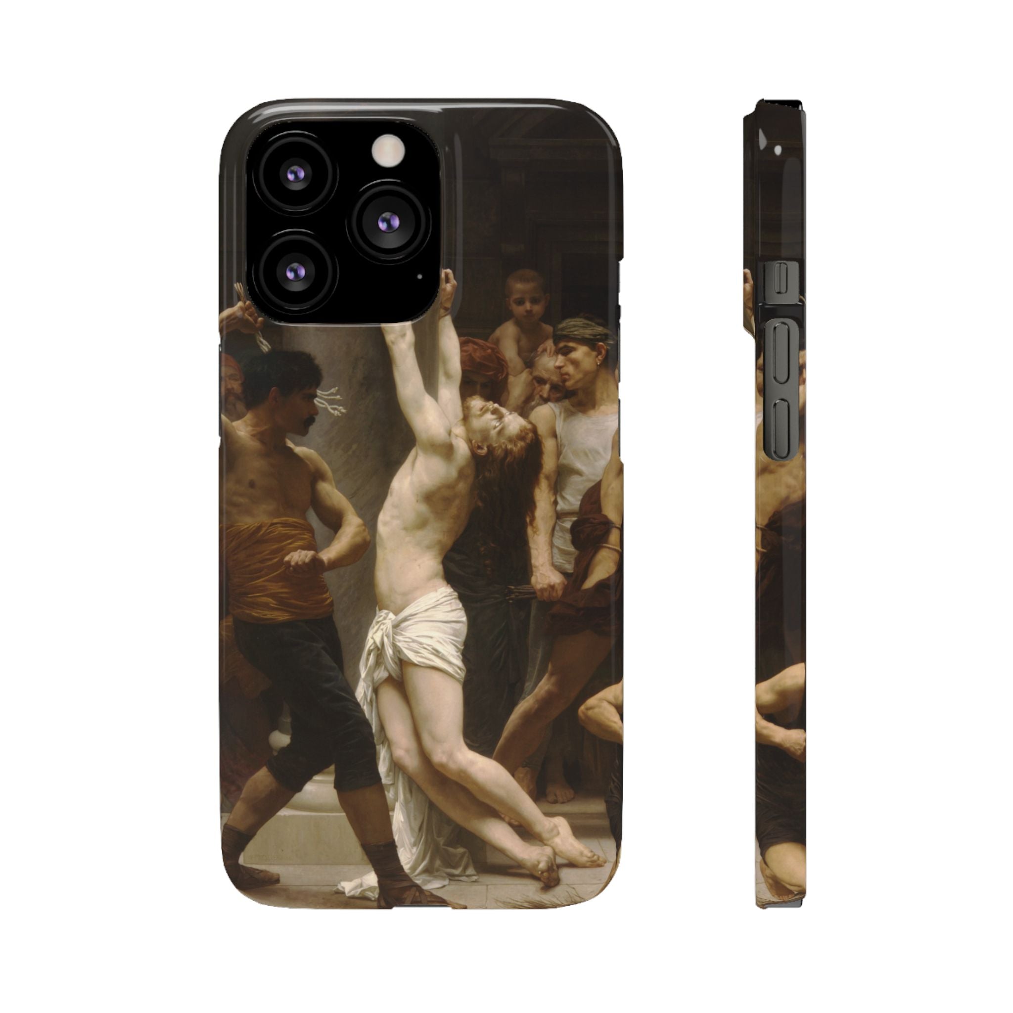 The Flagellation of Our Lord Jesus Christ by William-Adolphe Bouguereau - iPhone Slim Case