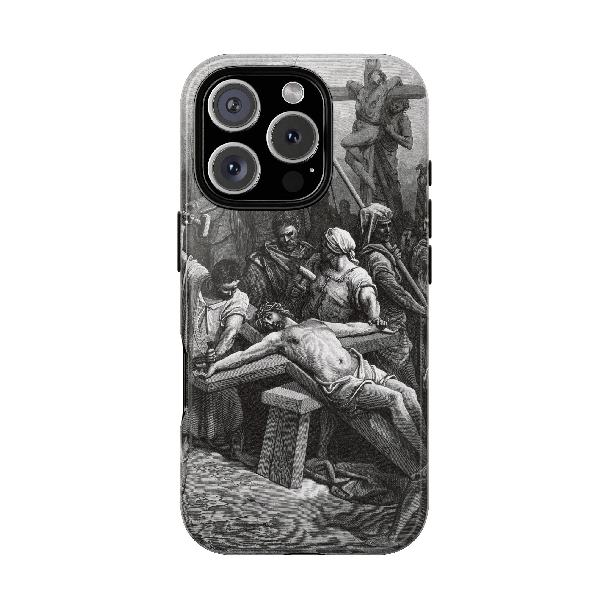 Crucifixion of Jesus by Gustave Doré - iPhone Tough Case