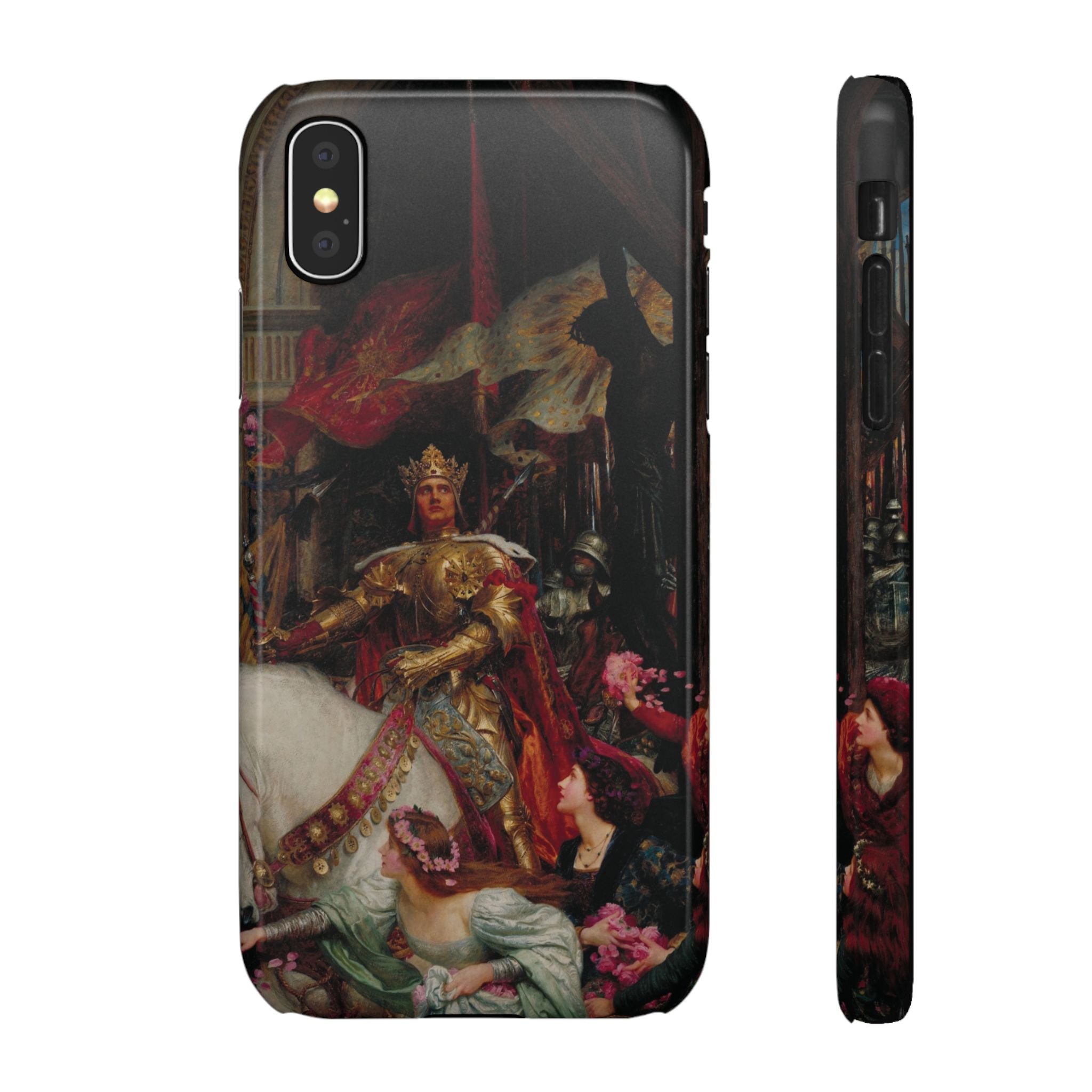 The Two Crowns by Frank Dicksee - iPhone Slim Case