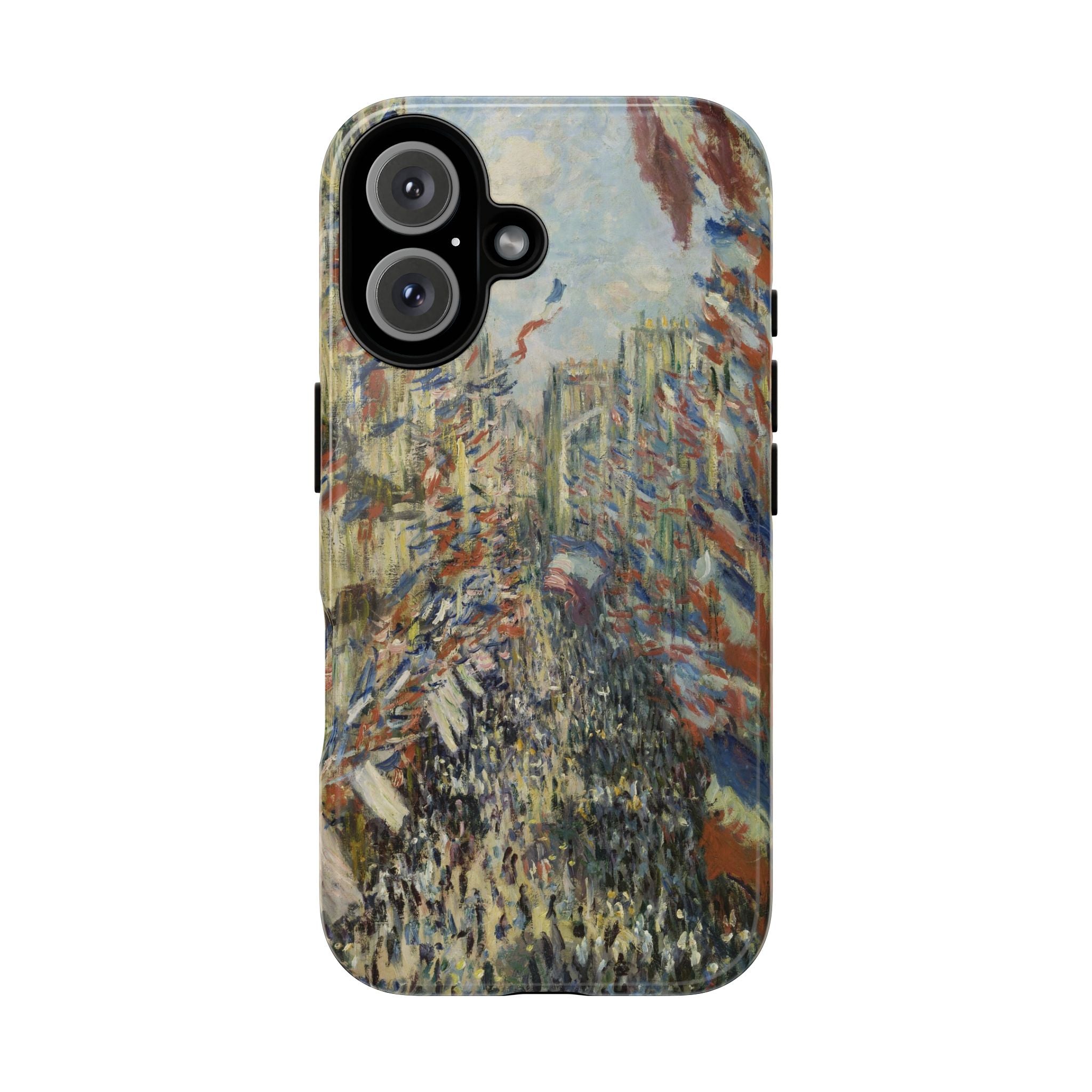 The Rue Montorgueil in Paris by Claude Monet - iPhone Tough Case