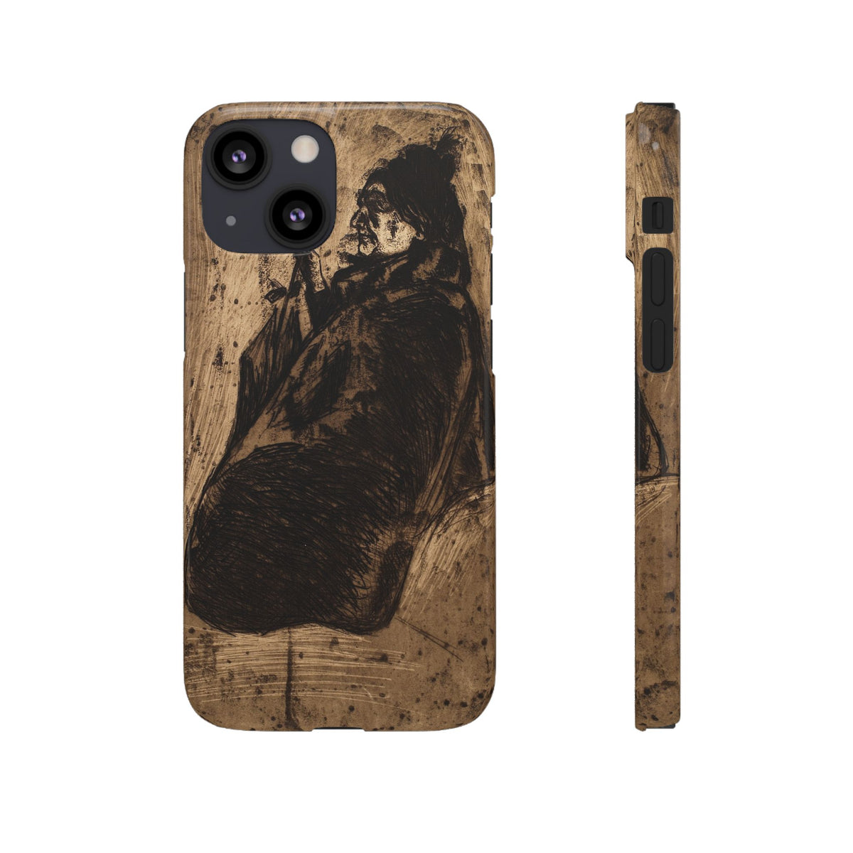 Old Woman by Edvard Munch - iPhone Slim Case