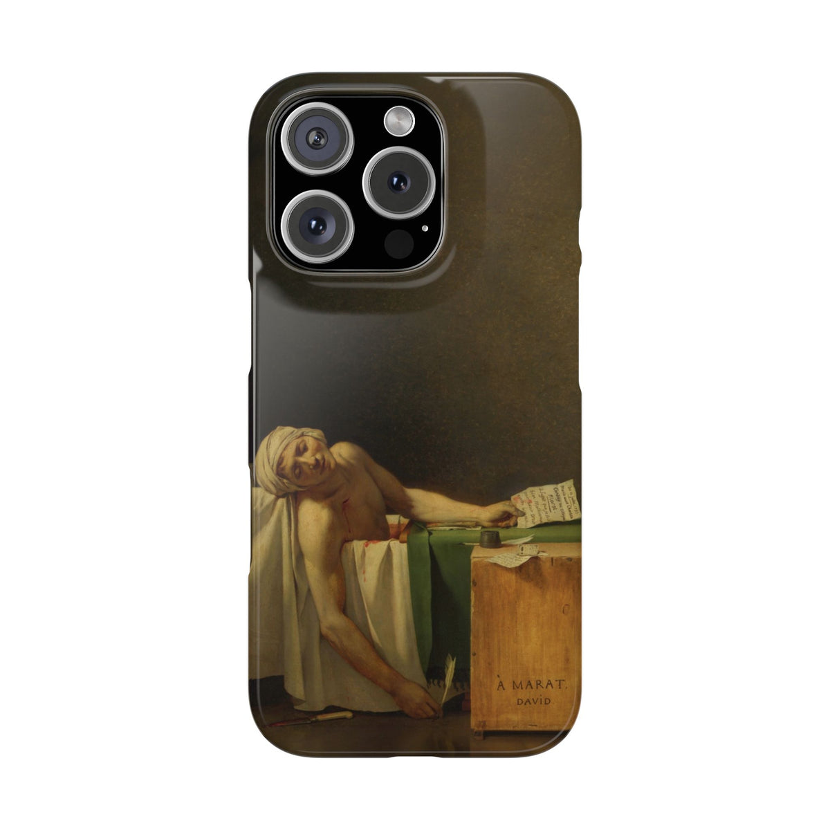 The Death of Marat by Jacques-Louis David - iPhone Slim Case