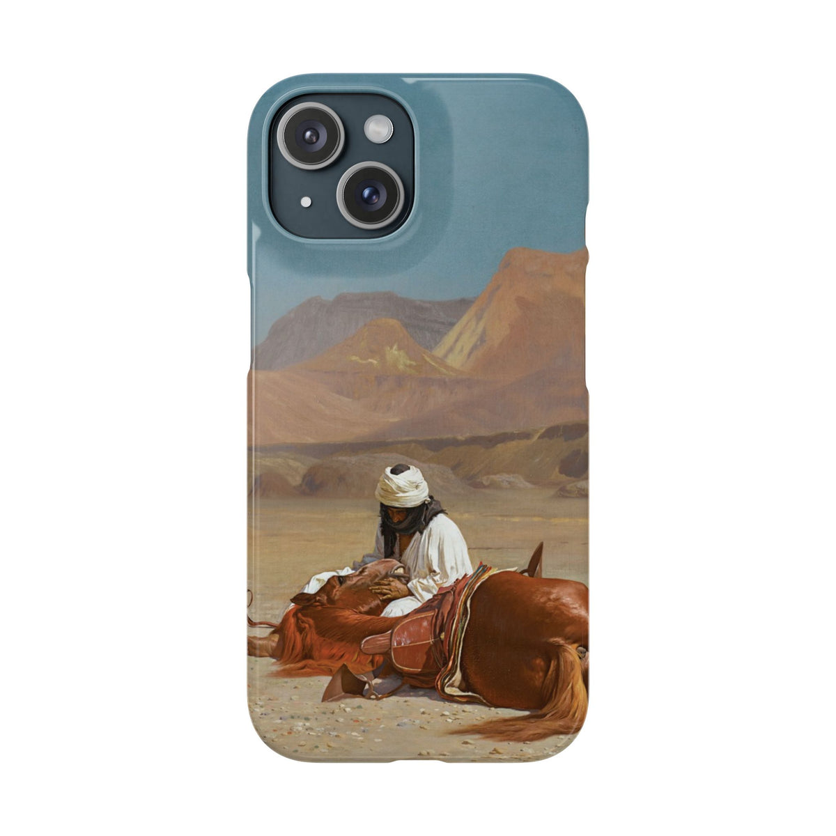 Rider and his Steed in the Desert by Jean-Leon Gerome - iPhone Slim Case