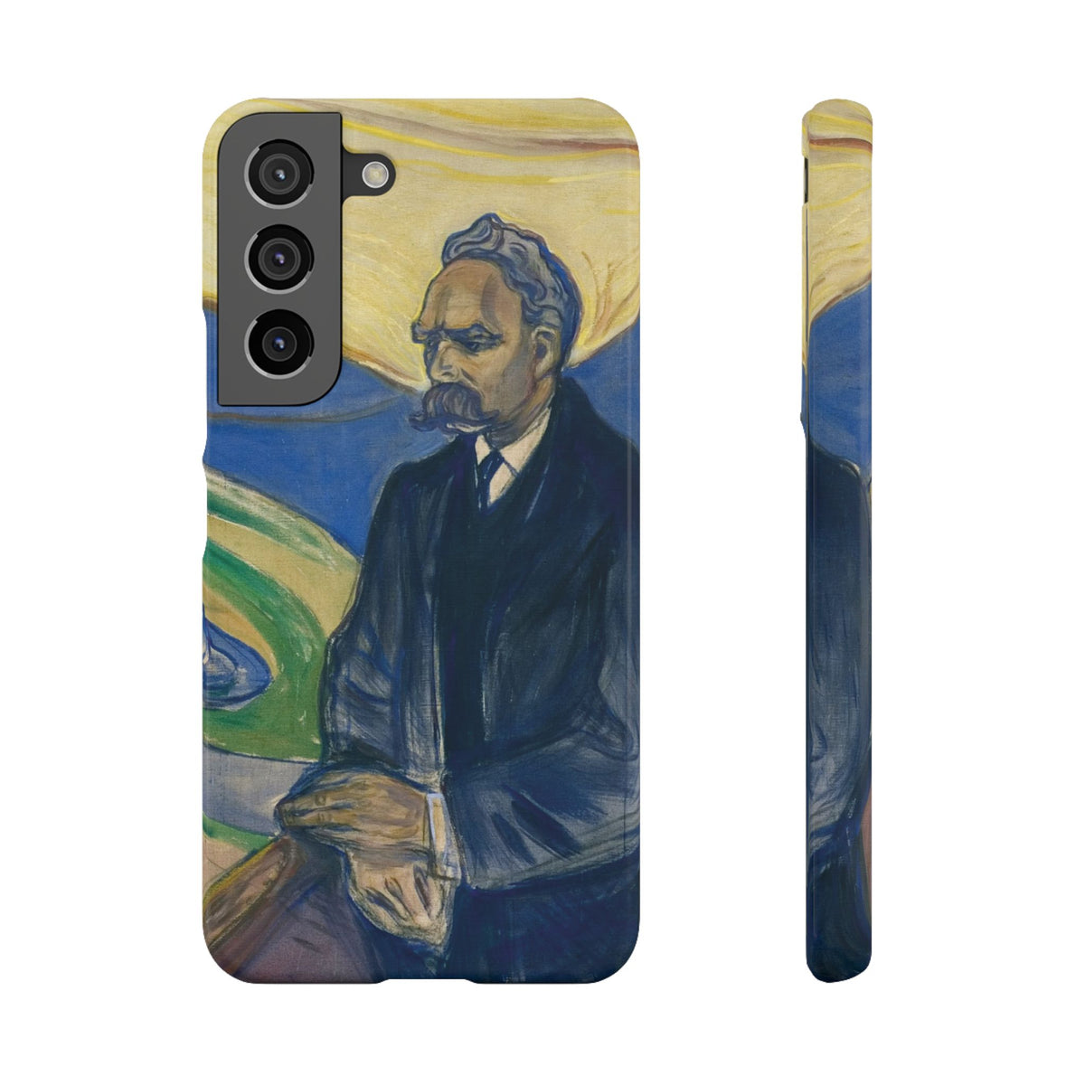 Portrait of Friedrich Nietzsche by Edvard Munch - Samsung Slim Case
