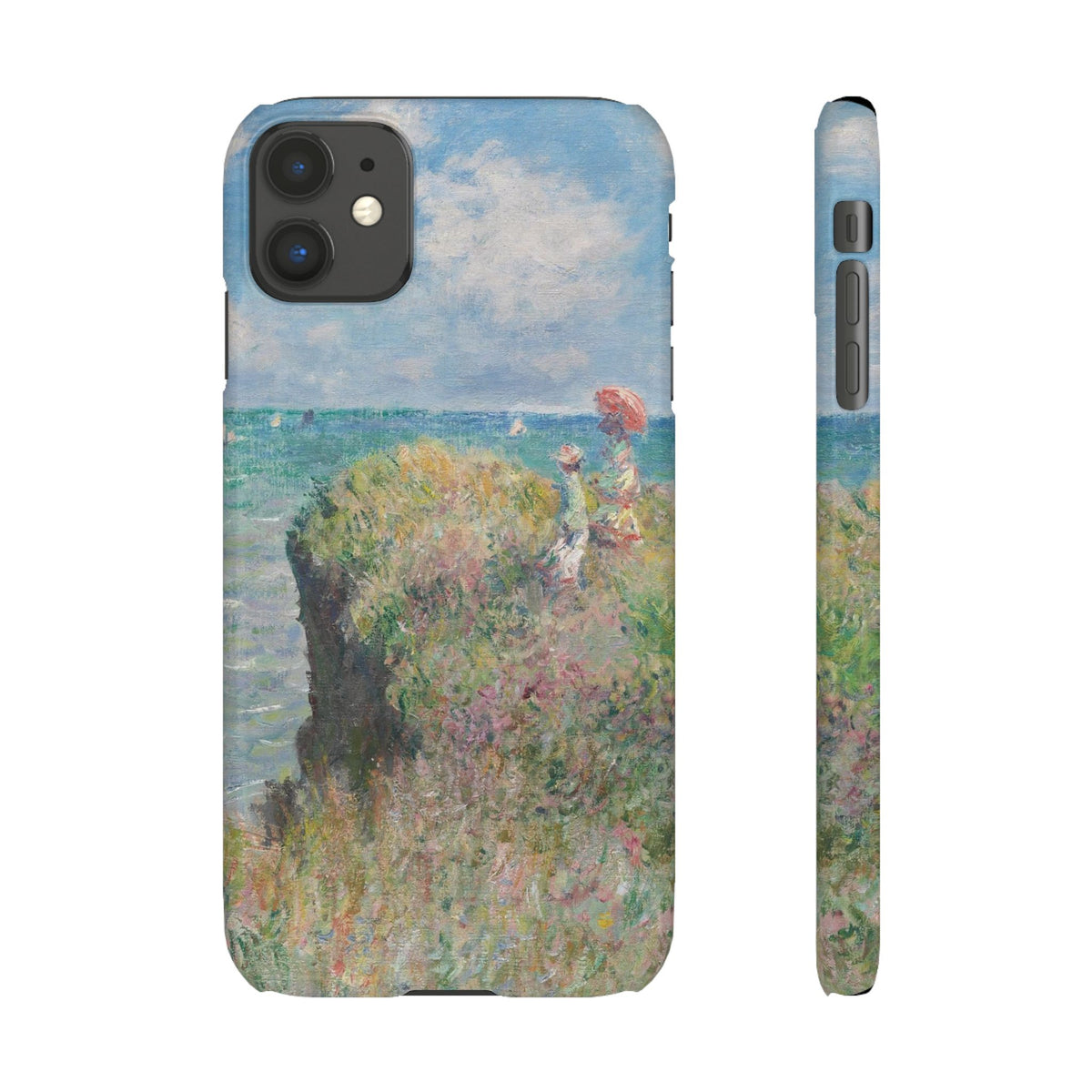 Cliff Walk at Pourville by Claude Monet - iPhone Slim Case