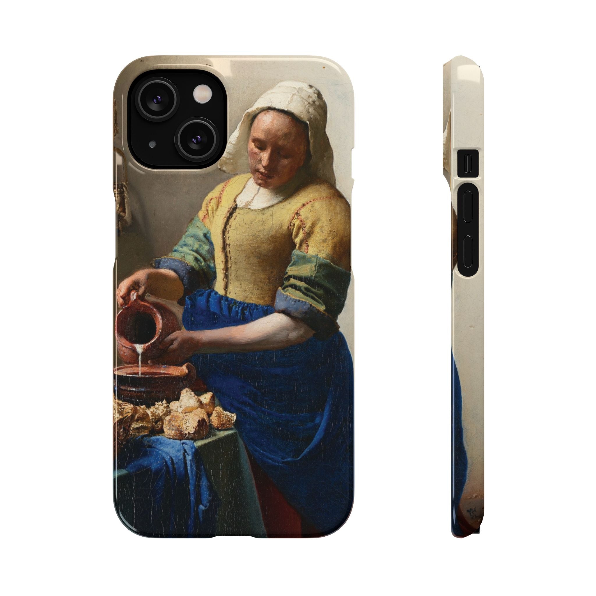 The Milkmaid by Johannes Vermeer - iPhone Slim Case