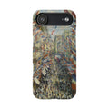 The Rue Montorgueil in Paris by Claude Monet - iPhone Slim Case