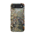 The Rue Montorgueil in Paris by Claude Monet - iPhone Slim Case