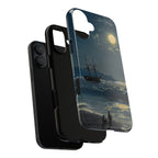 Sailing Ship on a Calm Sea by Moonlight by Ivan Aivazovsky - iPhone Tough Case