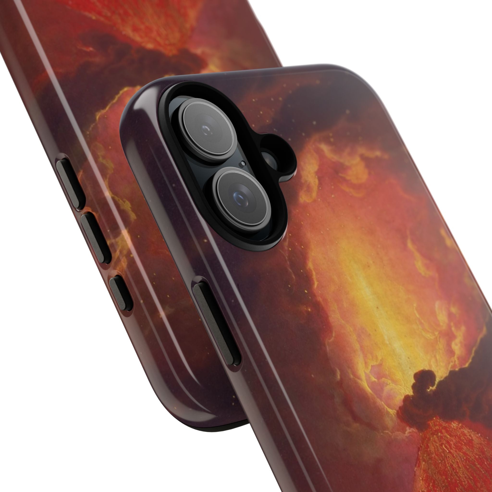 Vesuvius in Eruption by Joseph Wright of Derby - iPhone Tough Case
