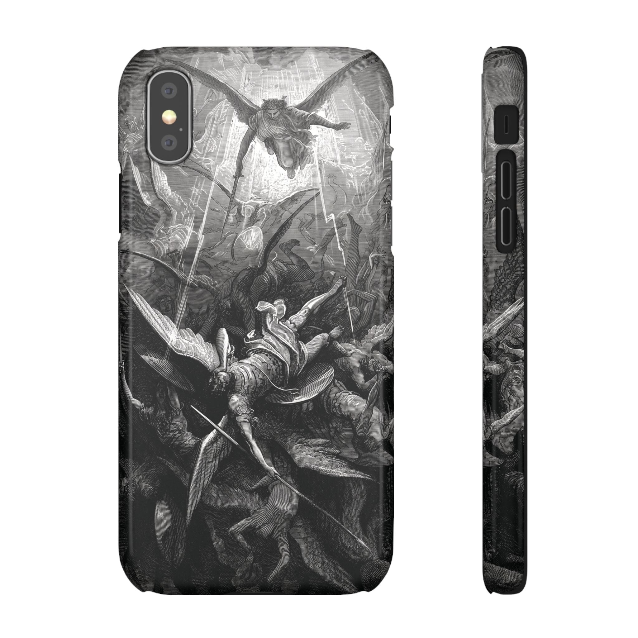Paradise Lost | The Battle in Heaven by Gustave Doré - iPhone Slim Case