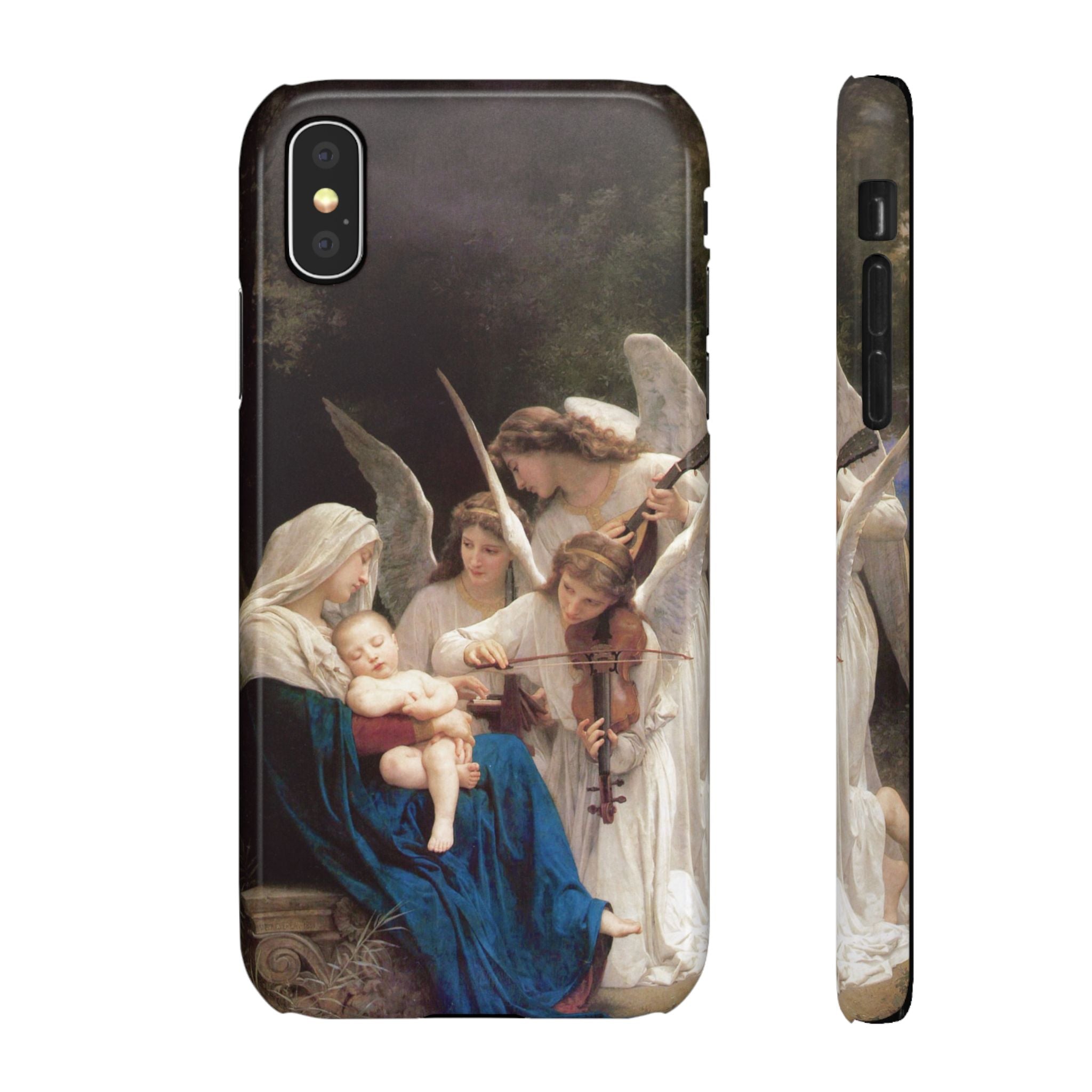 The Virgin of the angels by William-Adolphe Bouguereau - iPhone Slim Case