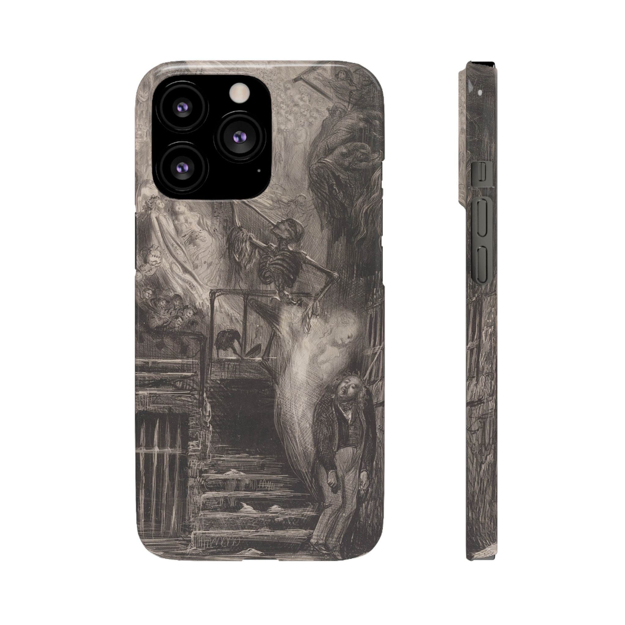 La Rue de la Vieille Lanterne by Gustave Doré - iPhone Slim Case