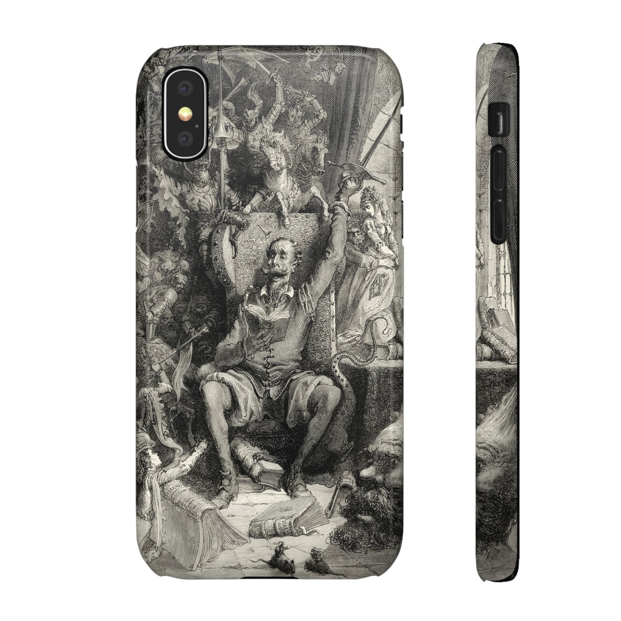 Don Quixote and His Visions by Gustave Doré - iPhone Slim Case