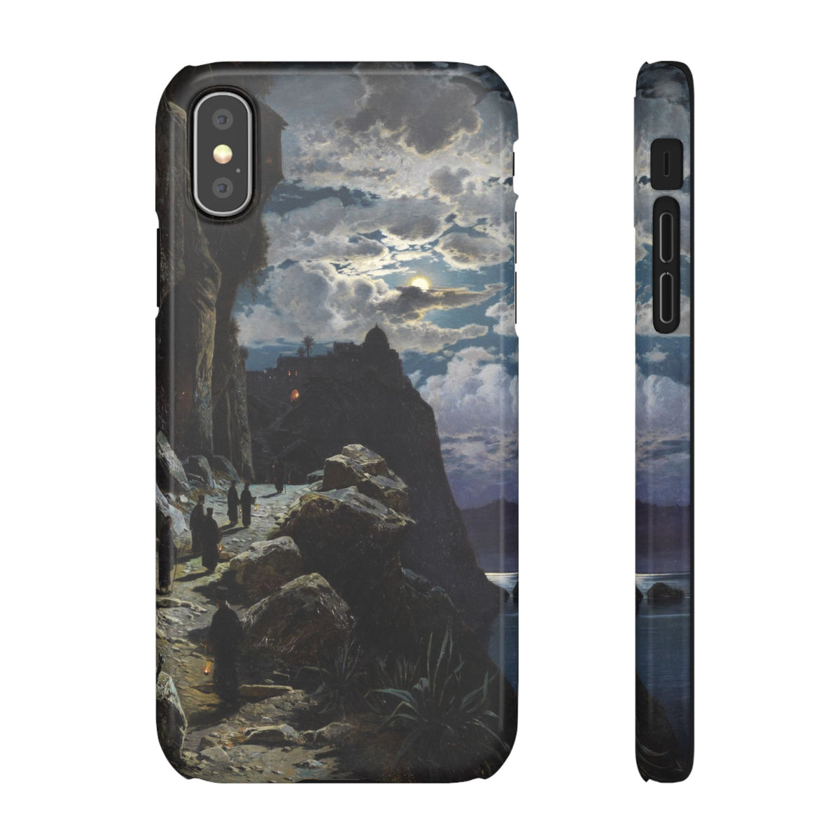 Procession of Monks on Mount Athos by Hermann Corrodi - iPhone Slim Case