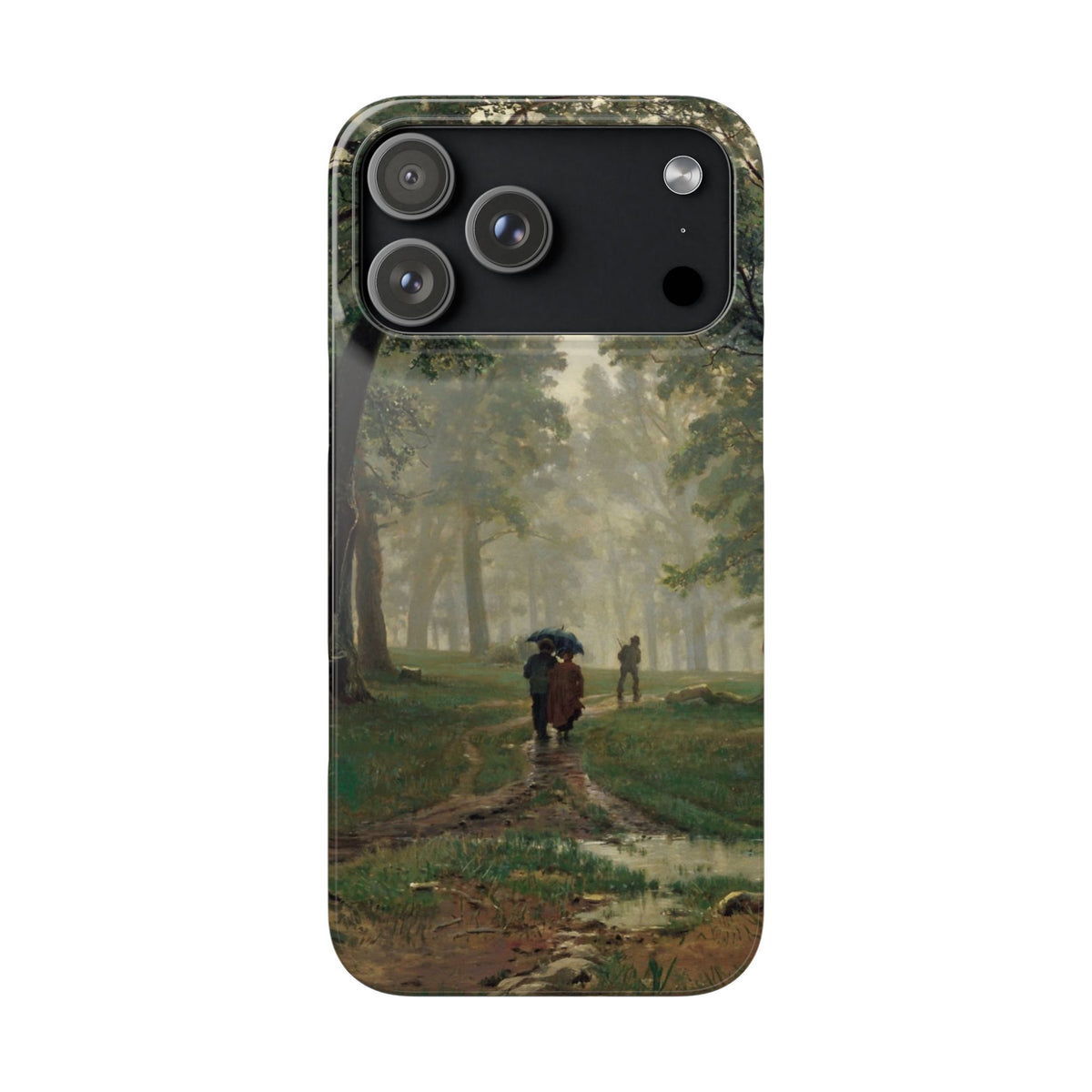 Rain in an Oak Forest by Ivan Ivanovich Shishkin - iPhone Slim Case