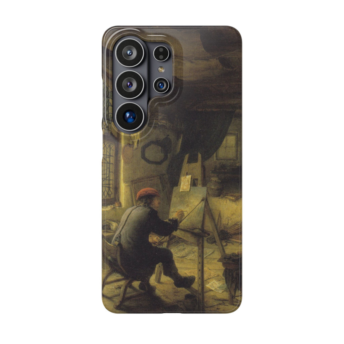 The Painter in His Workshop by Adriaen van Ostade - Samsung Slim Case
