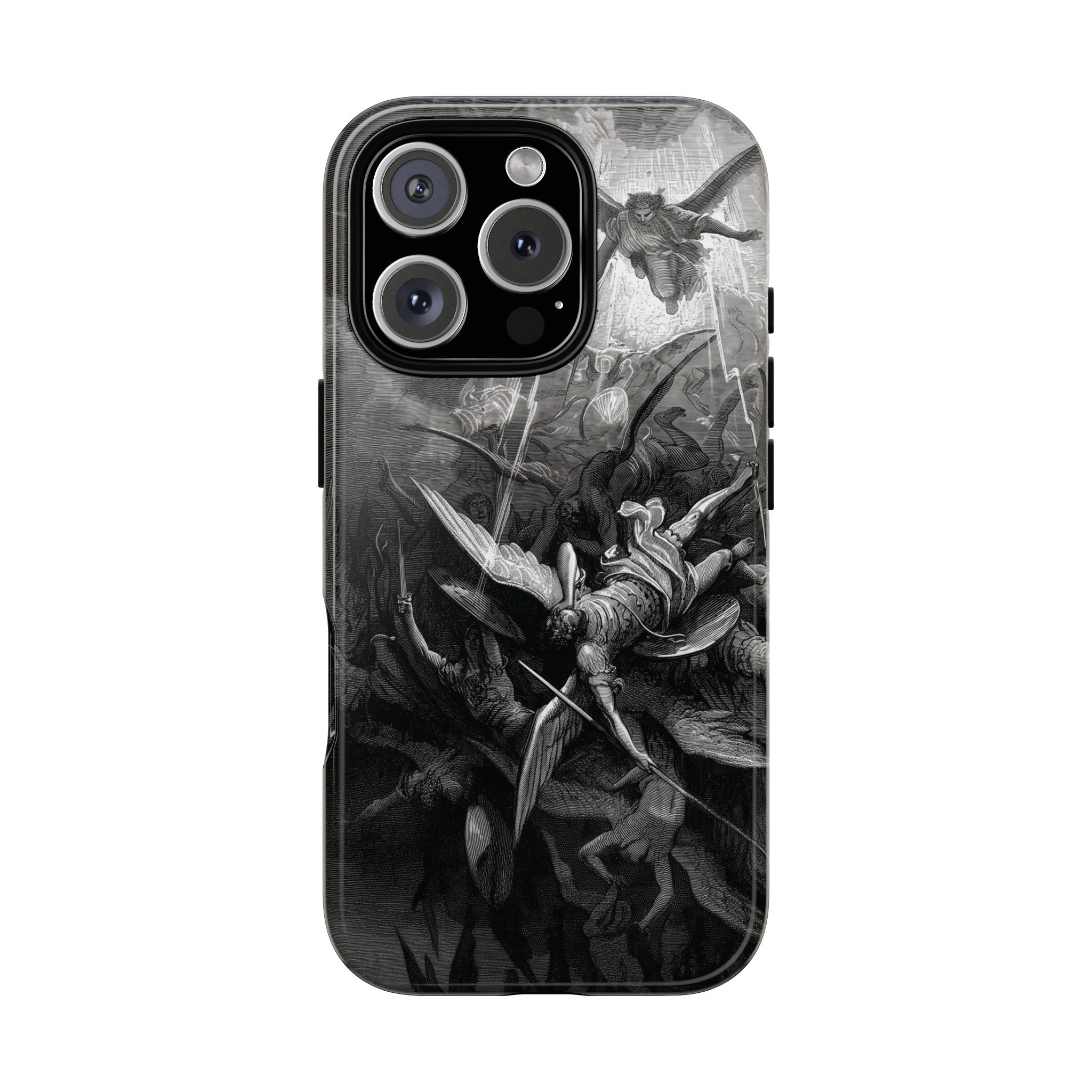 Paradise Lost | The Battle in Heaven by Gustave Doré - iPhone Tough Case