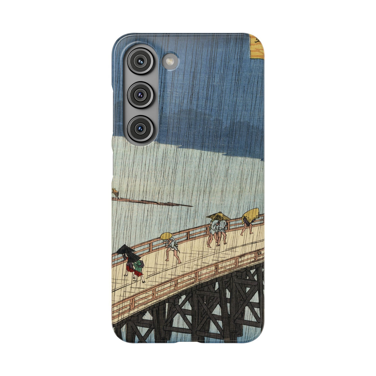 Sudden Shower over Shin Ohashi Bridge and Atake by Utagawa Hiroshige - Samsung Slim Case