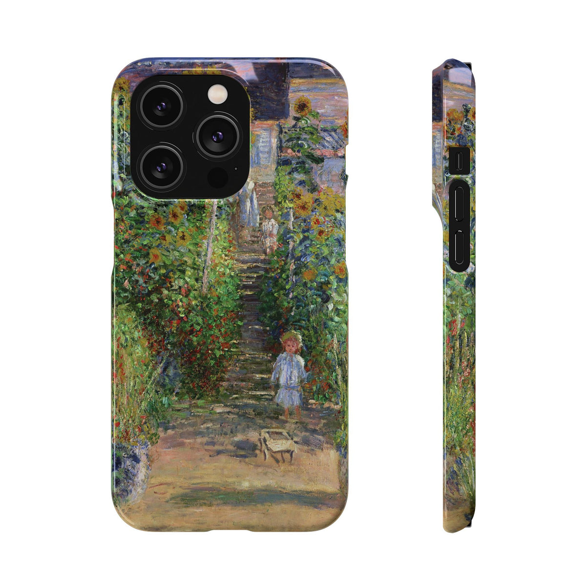 Monets Garden at Vetheuil by Claude Monet- iPhone Slim Case