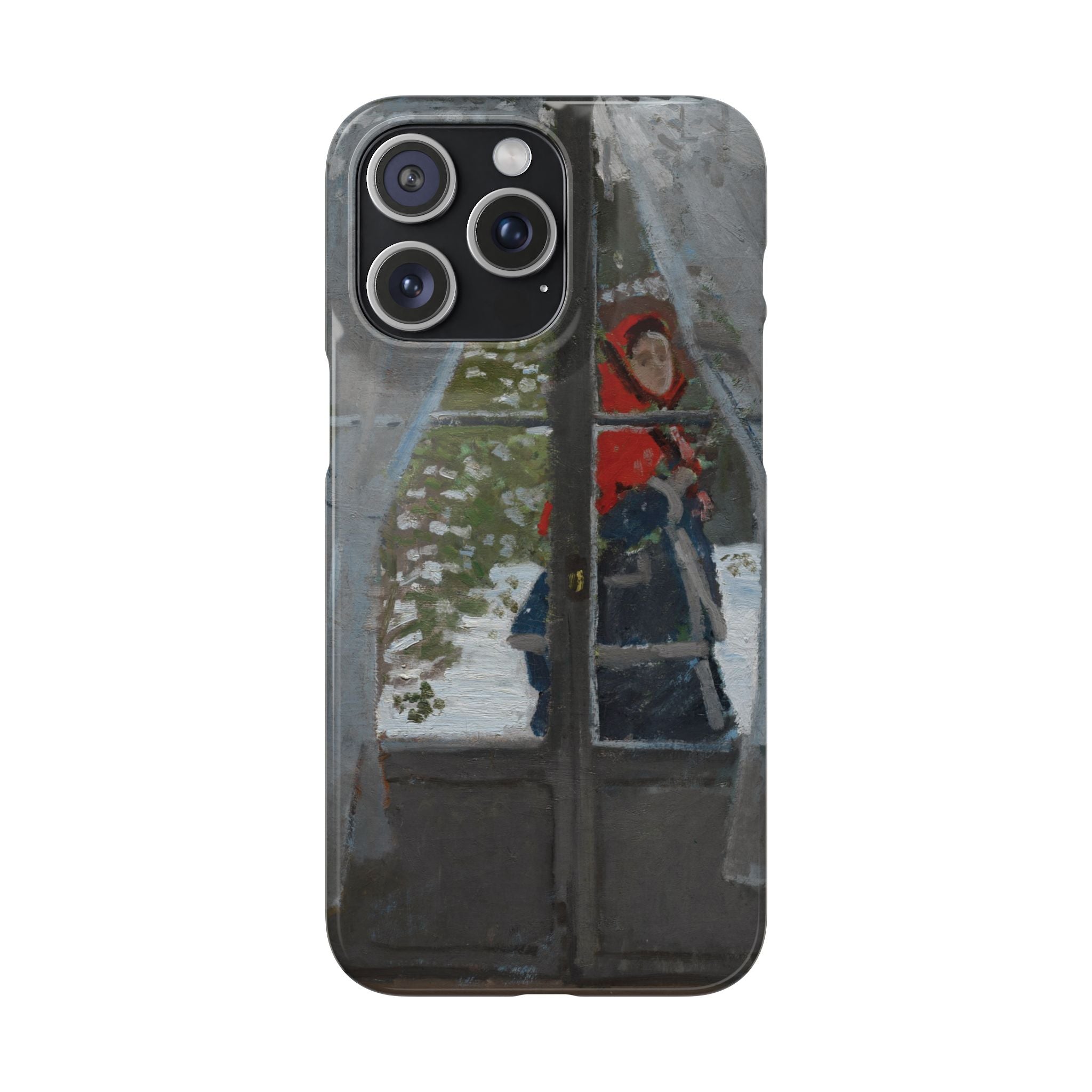 Le mouchoir rouge by Claude Monet - iPhone Slim Case