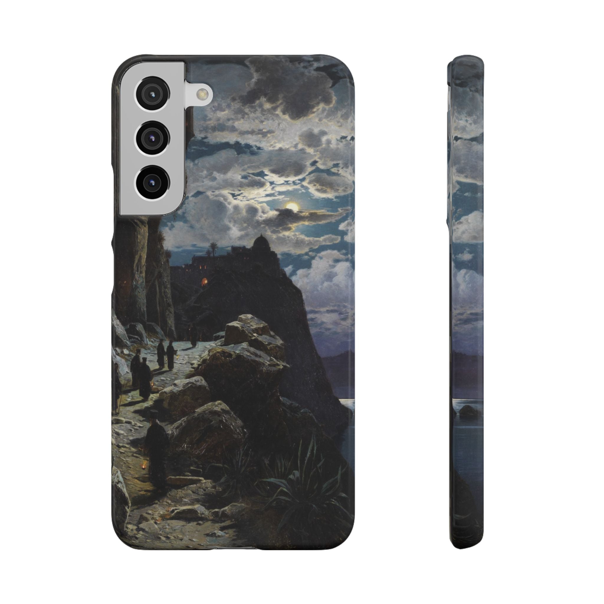 Procession of Monks on Mount Athos by Hermann Corrodi - Samsung Slim Case