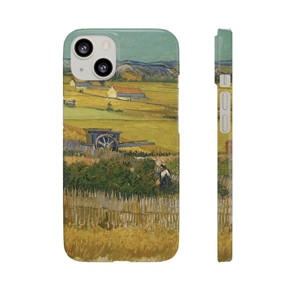 Harvest at La Crau by Vincent van Gogh - iPhone Slim Case