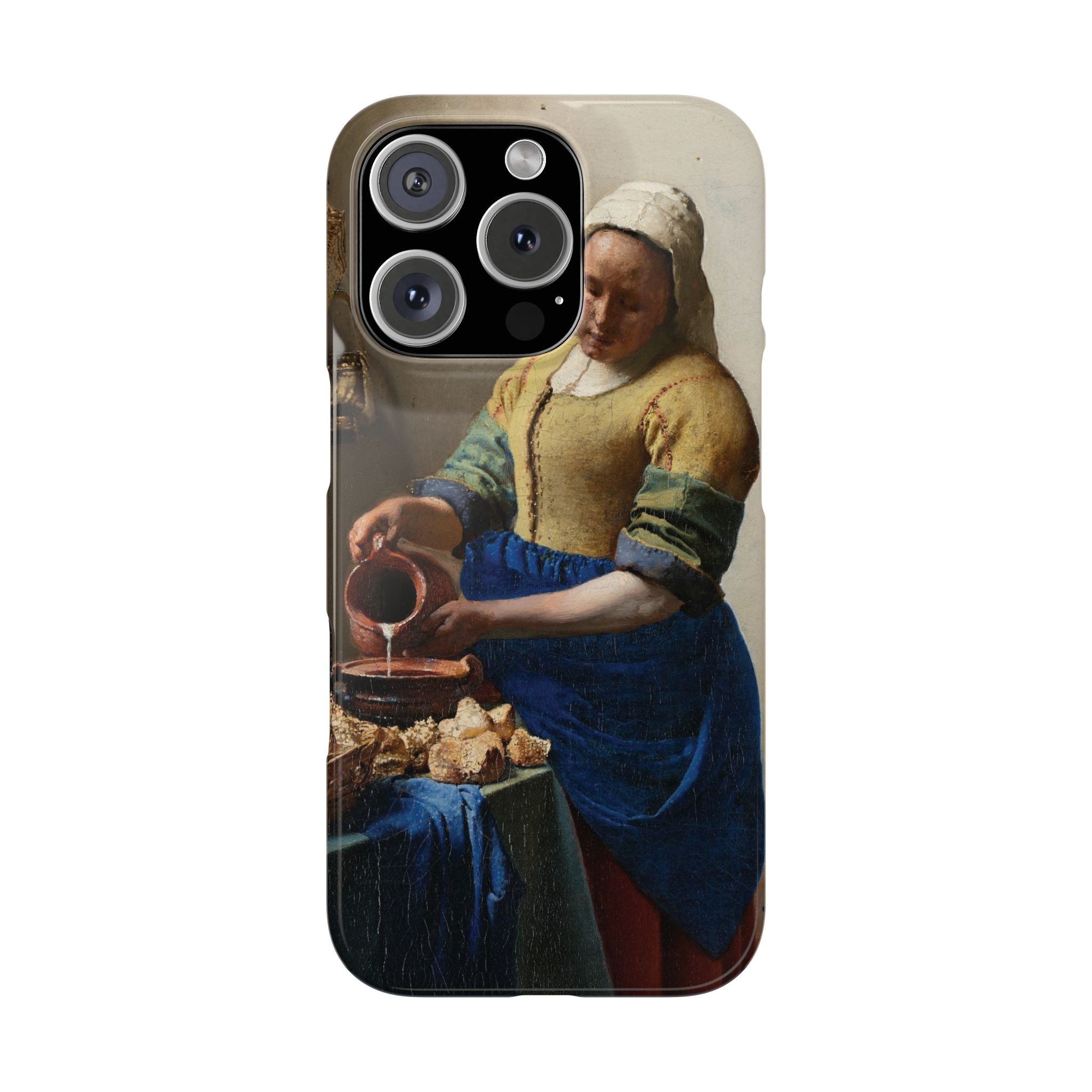 The Milkmaid by Johannes Vermeer - iPhone Slim Case