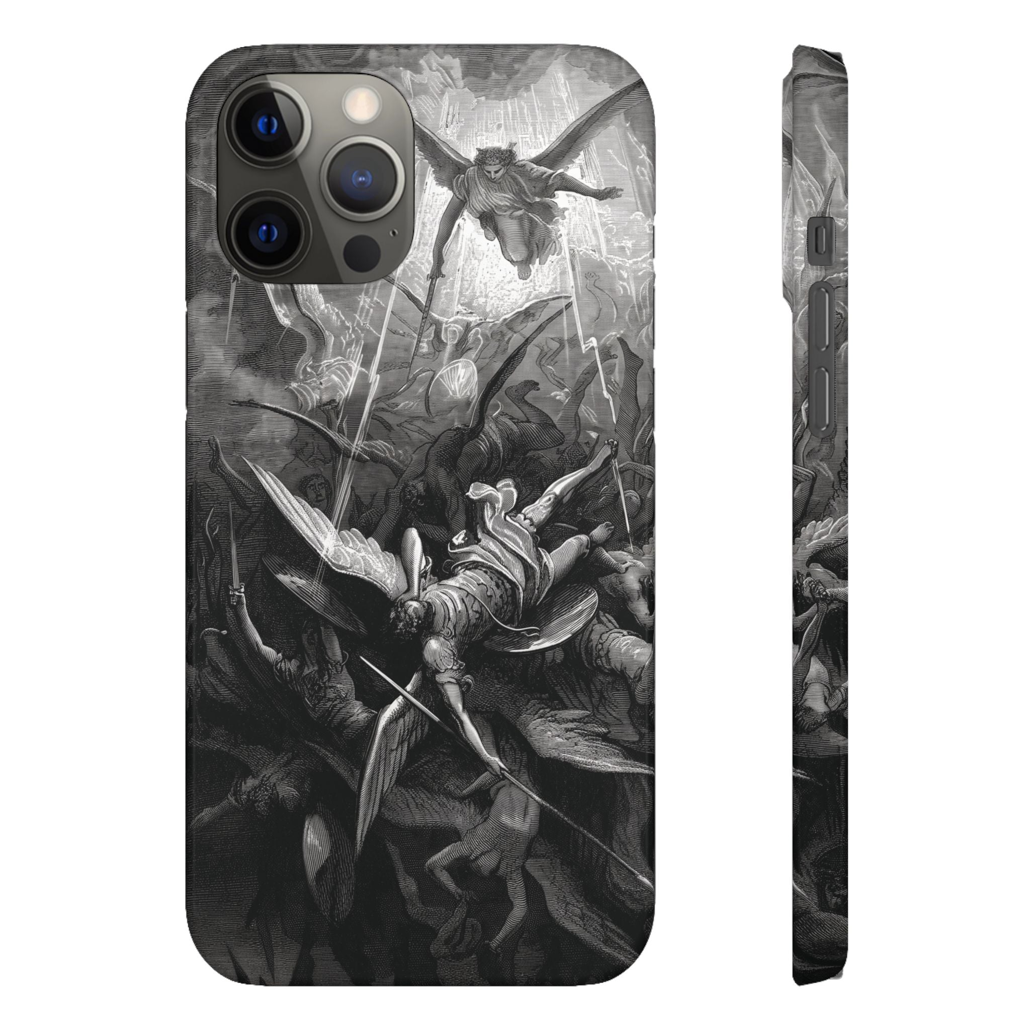 Paradise Lost | The Battle in Heaven by Gustave Doré - iPhone Slim Case