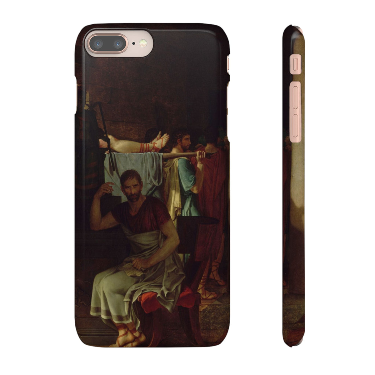 The Lictors Bring to Brutus the Bodies of His Sons I by Jacques-Louis David - iPhone Slim Case