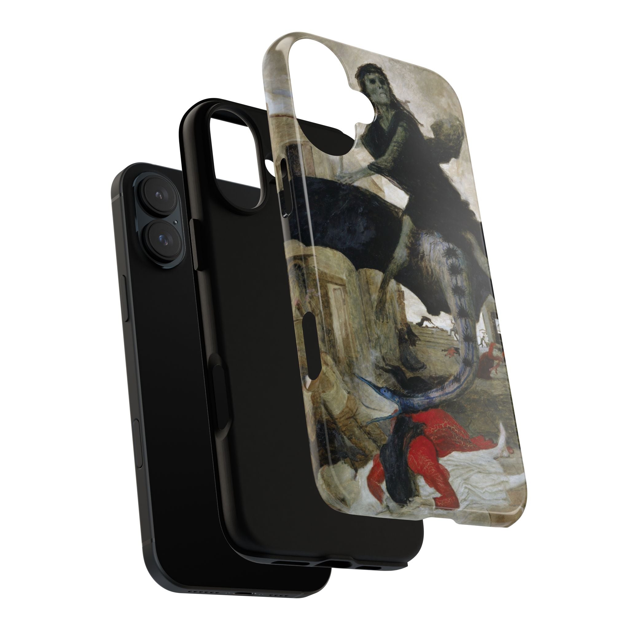 The Plague by Arnold Böcklin - iPhone Tough Case