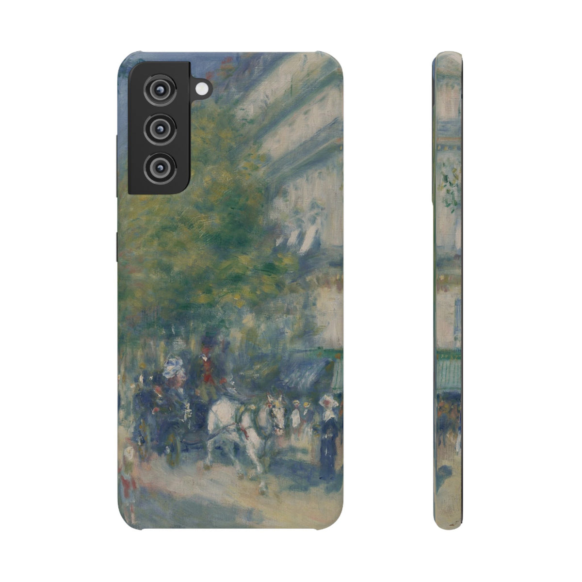 The Grands Boulevards by Pierre Auguste Renoir - Samsung Slim Case