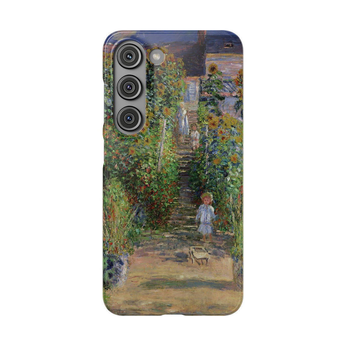 Monets Garden at Vetheuil by Claude Monet - Samsung Slim Case