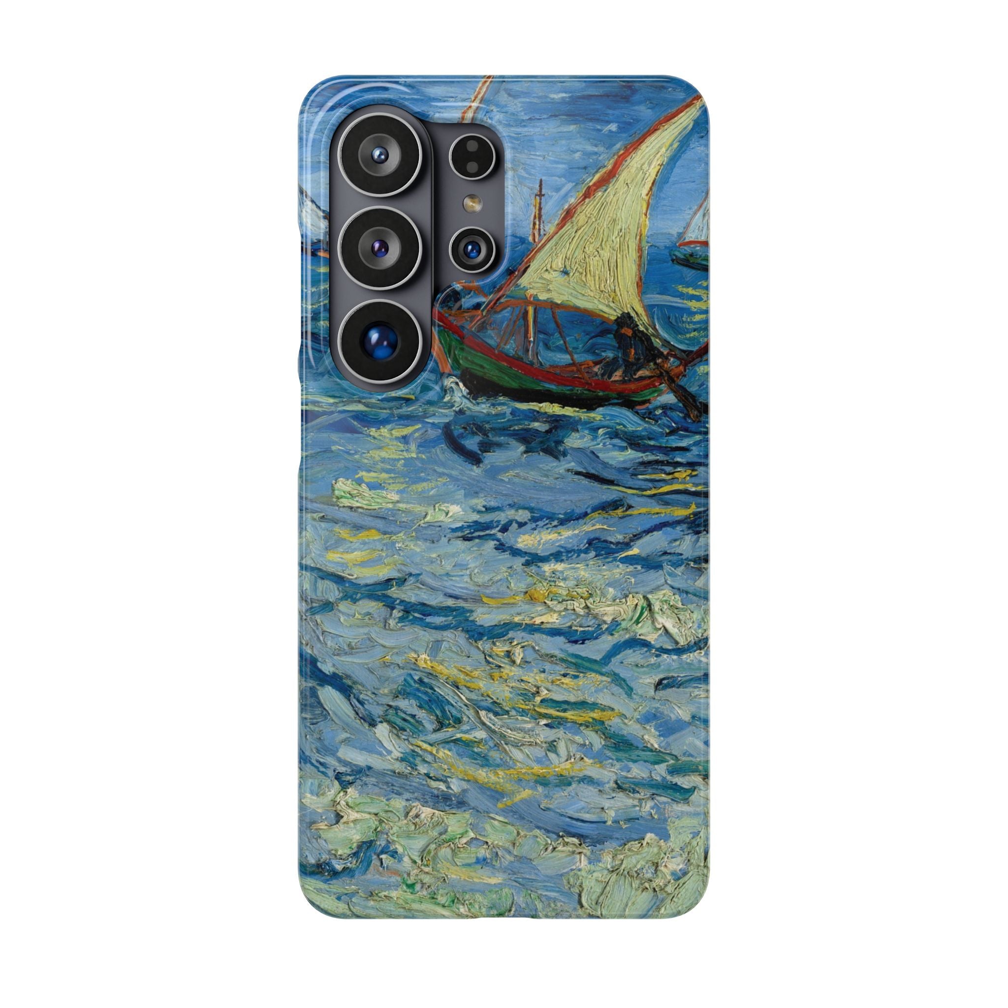 Fishing Boats at Sea by Vincent van Gogh - Samsung Slim Case