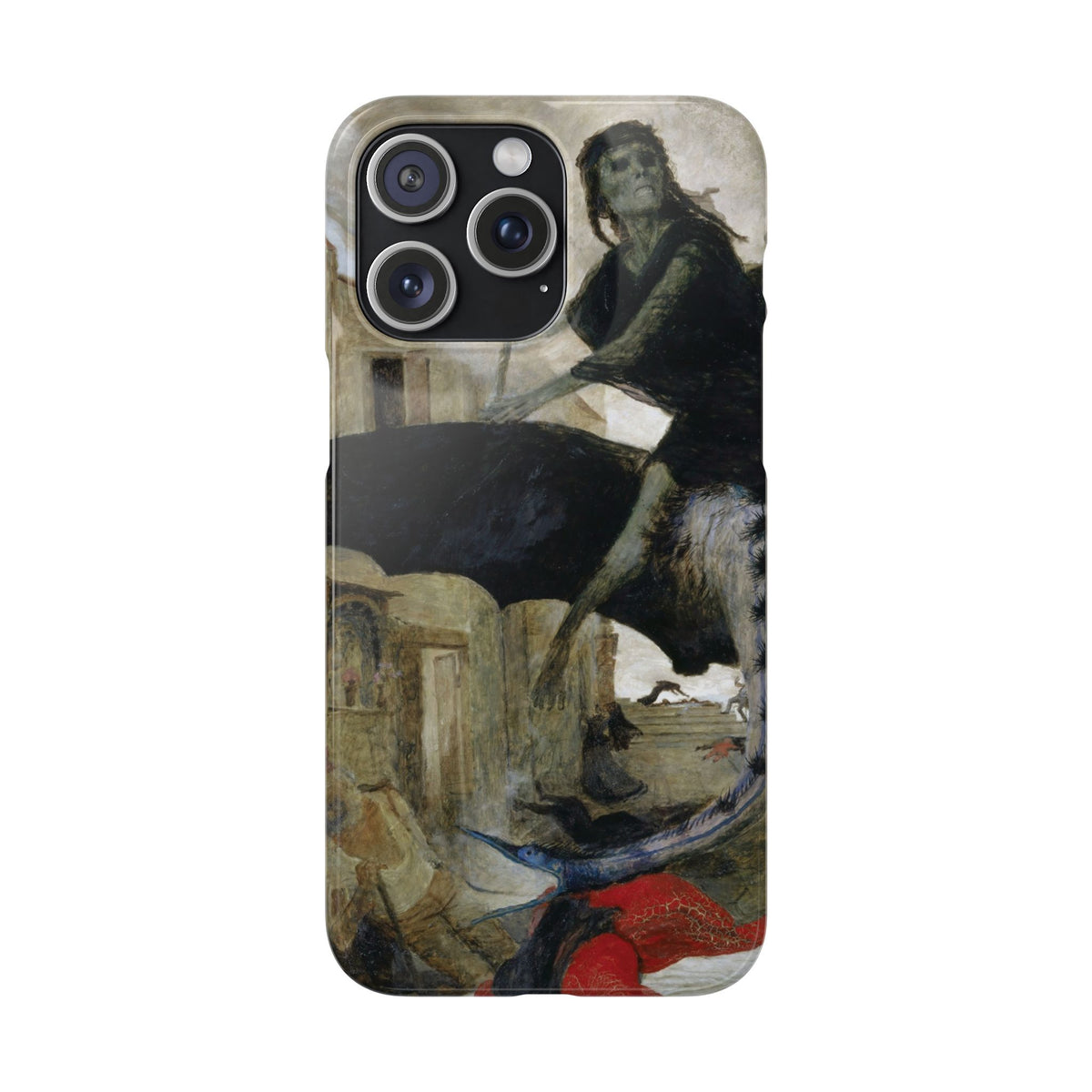 The Plague by Arnold Böcklin - iPhone Slim Case