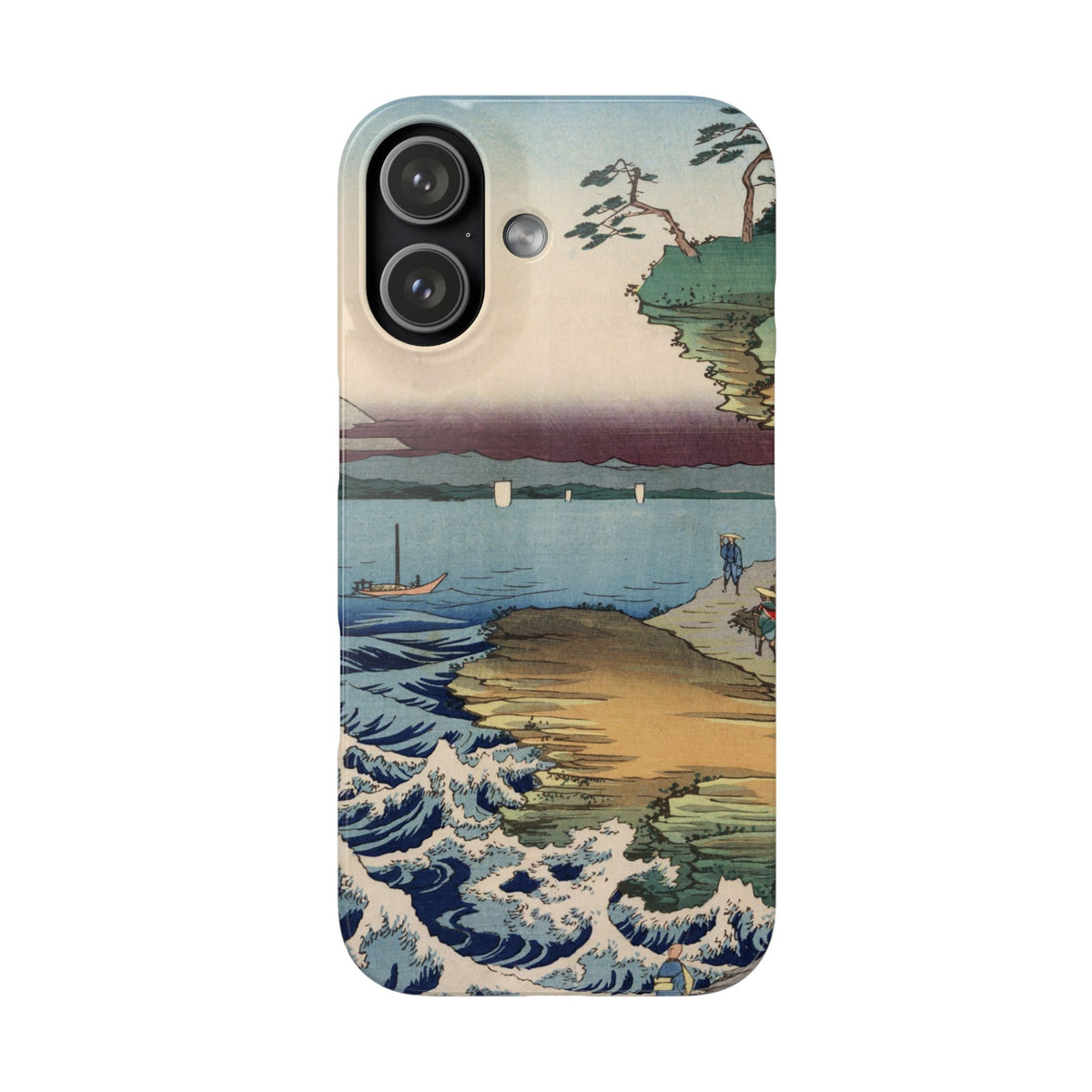 The Hota Coast in Awa Province by Utagawa Hiroshige - iPhone Slim Case