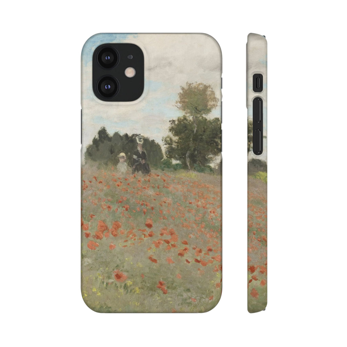 The Poppy Field by Claude Monet - iPhone Slim Case