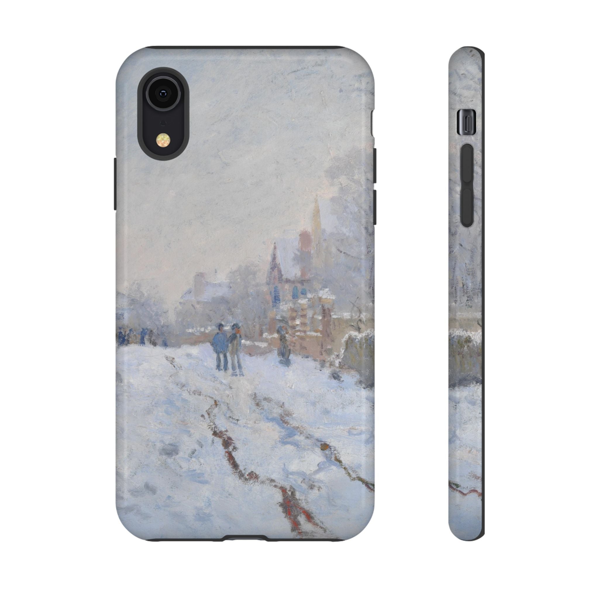 Snow Scene at Argenteuil by Claude Monet - iPhone Tough Case