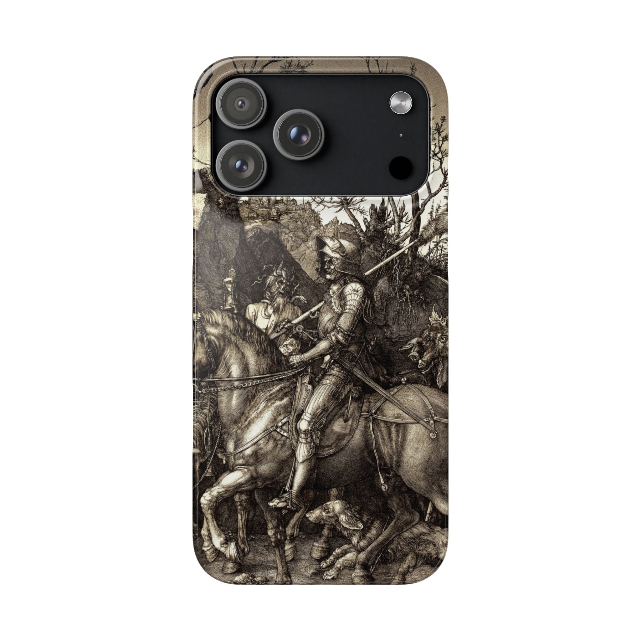 Knight, Death and the Devil by Albrecht Dürer - iPhone Slim Case