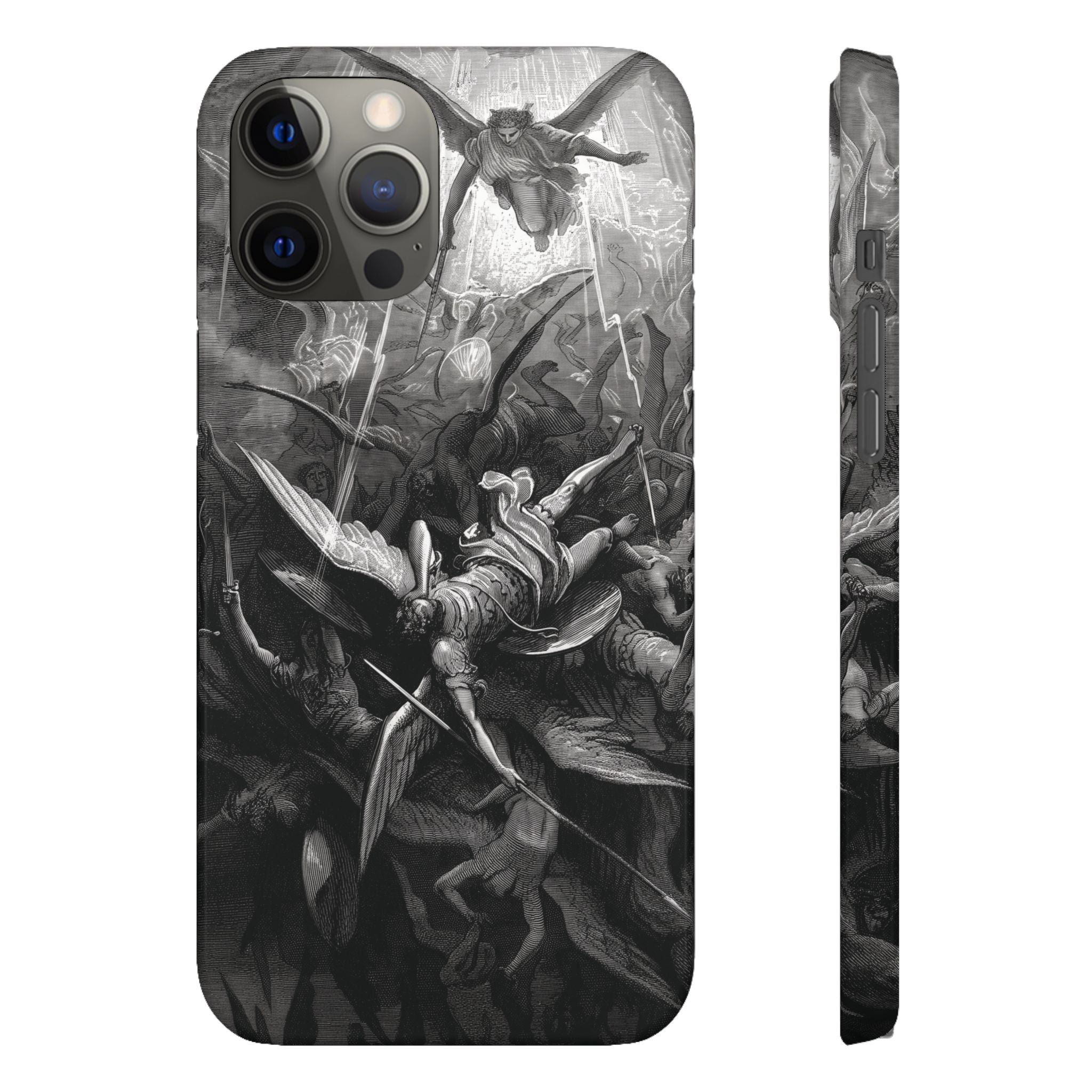 Paradise Lost | The Battle in Heaven by Gustave Doré - iPhone Slim Case