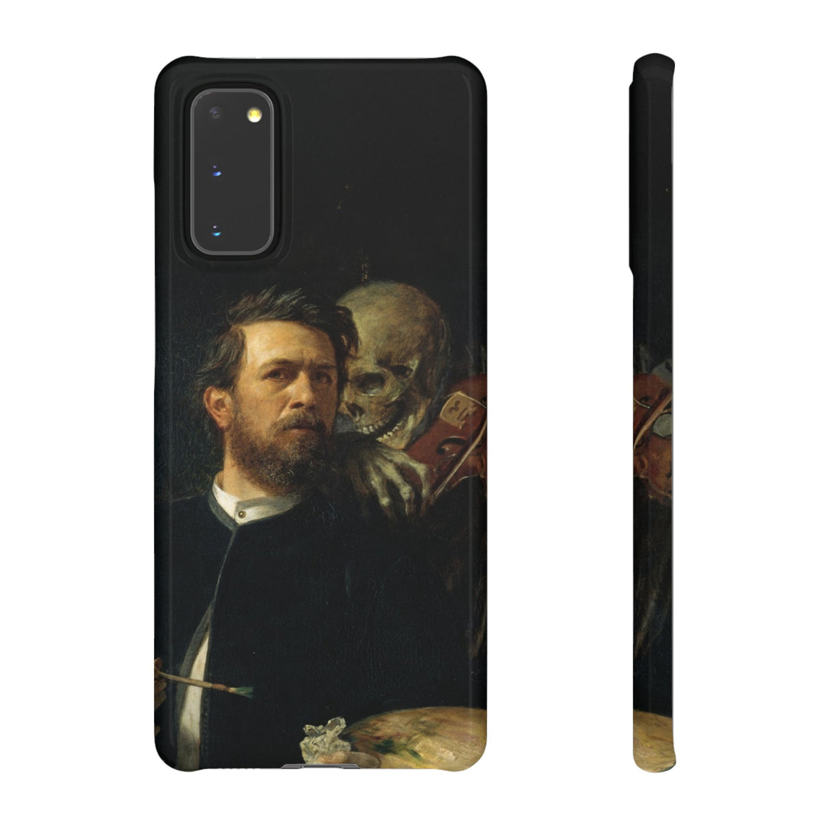 Self Portrait with Death Playing the Fiddle by Arnold Böcklin - Samsung Slim Case