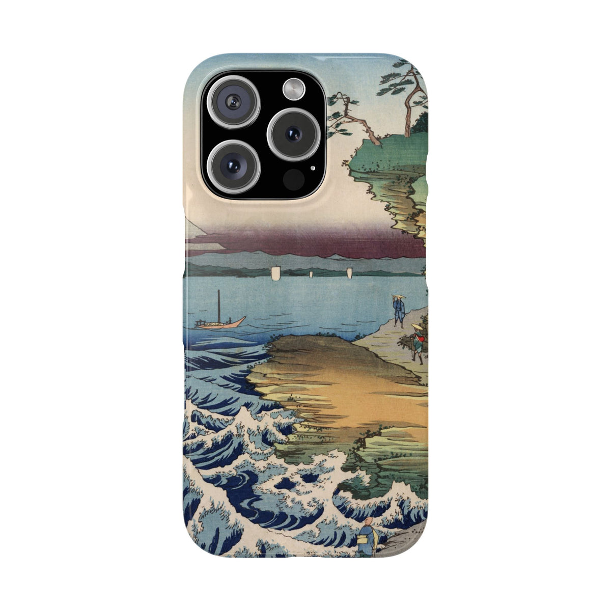 The Hota Coast in Awa Province by Utagawa Hiroshige - iPhone Slim Case