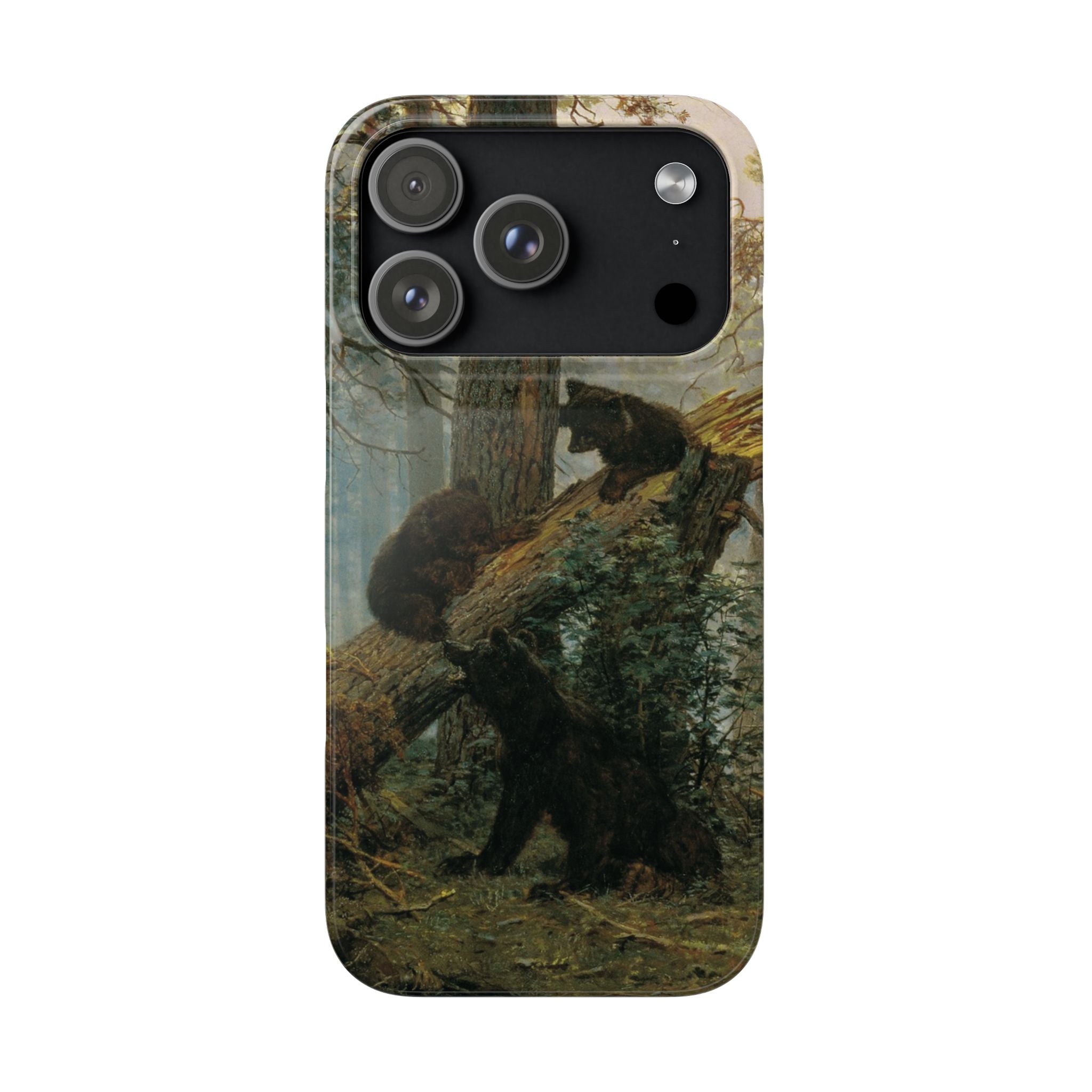 Morning in a Pine Forest by Ivan Ivanovich Shishkin - iPhone Slim Case