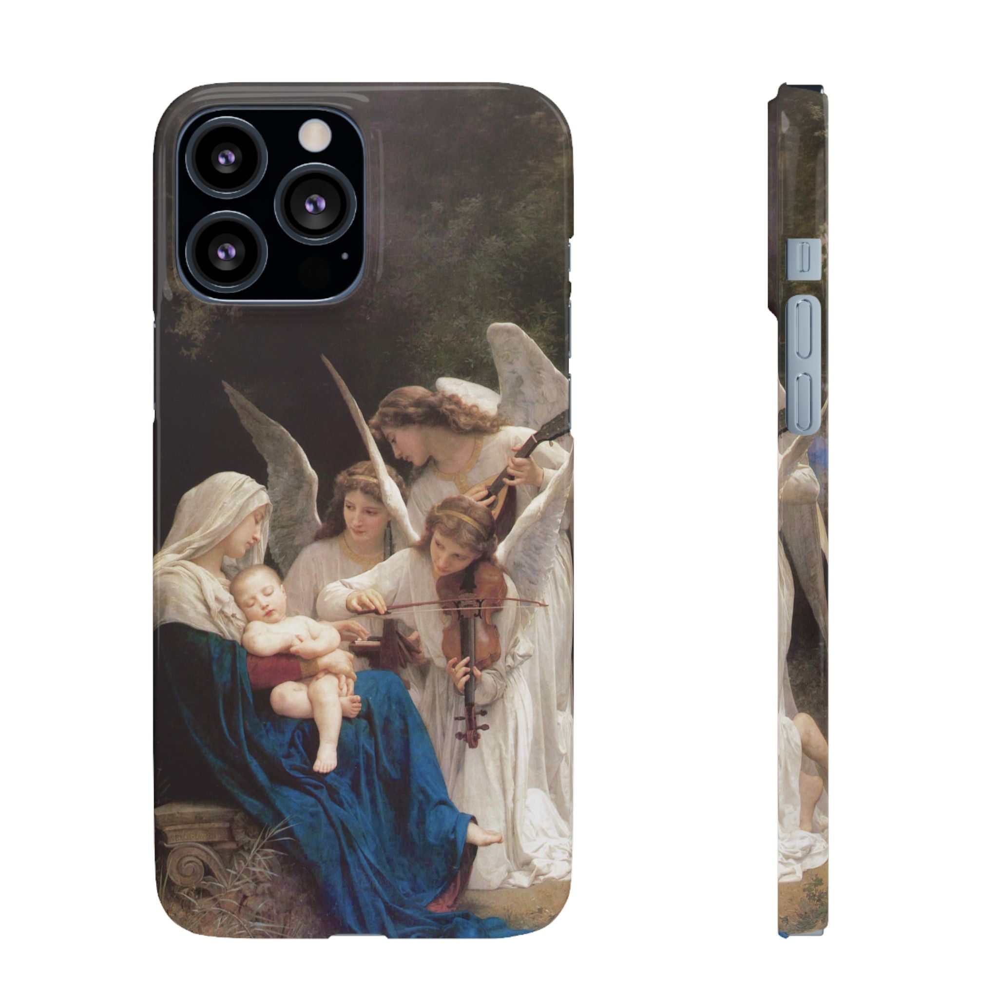 The Virgin of the angels by William-Adolphe Bouguereau - iPhone Slim Case
