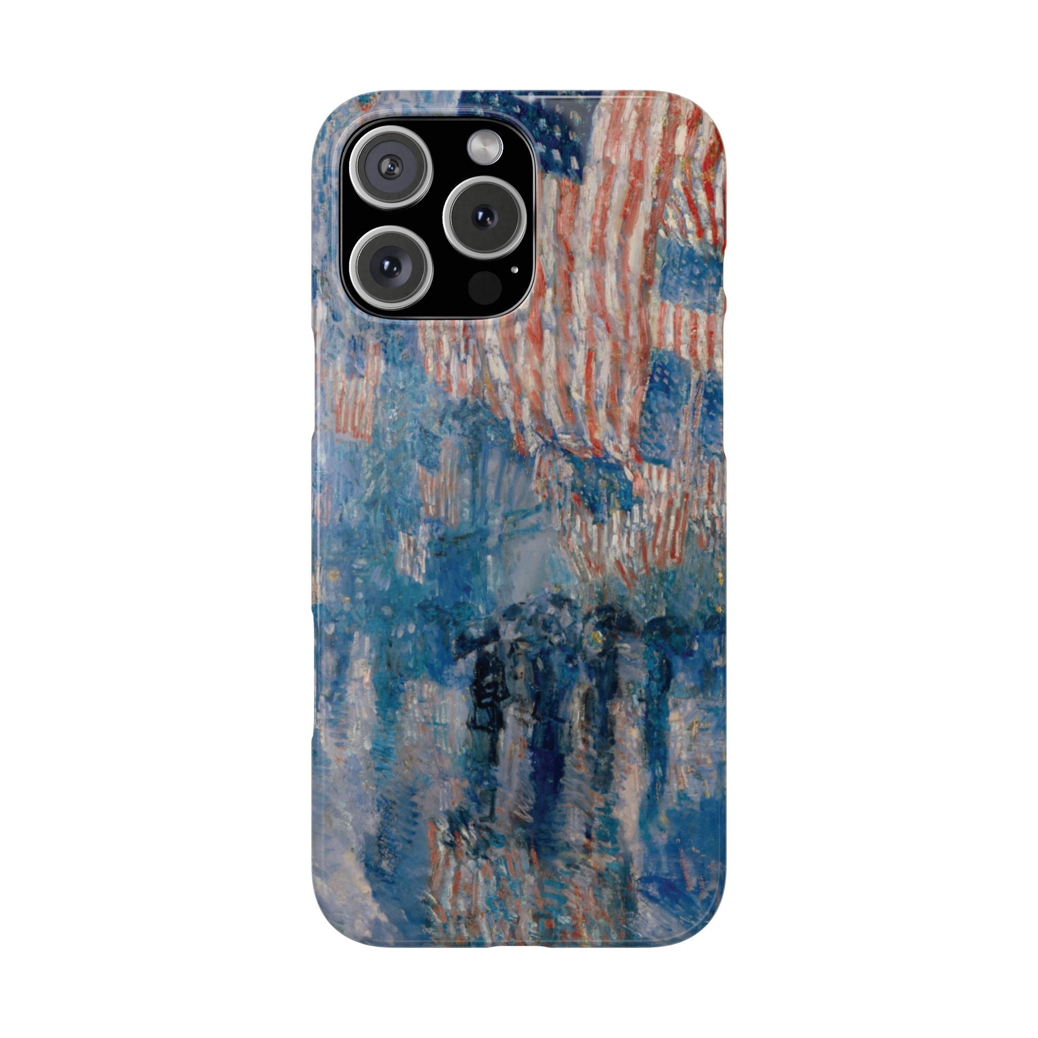 The Avenue in the Rain by Childe Hassam - iPhone Slim Case