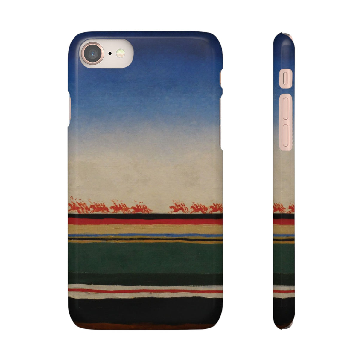 Red Cavalry Riding by Kazimir Malevich - iPhone Slim Case
